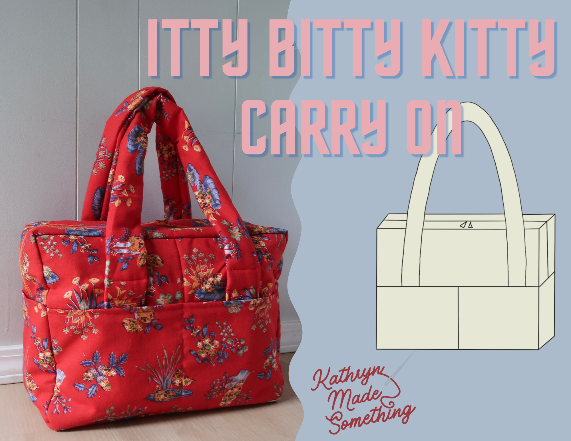 Itty Bitty Kitty Carry On Digital Sewing Pattern